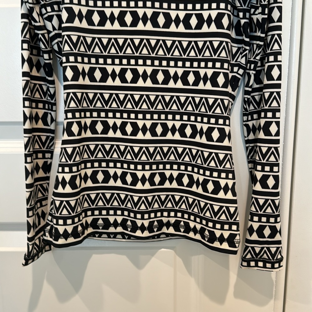 J Crew Geometric Print Rash Guard Size XXS - Picture 3 of 8